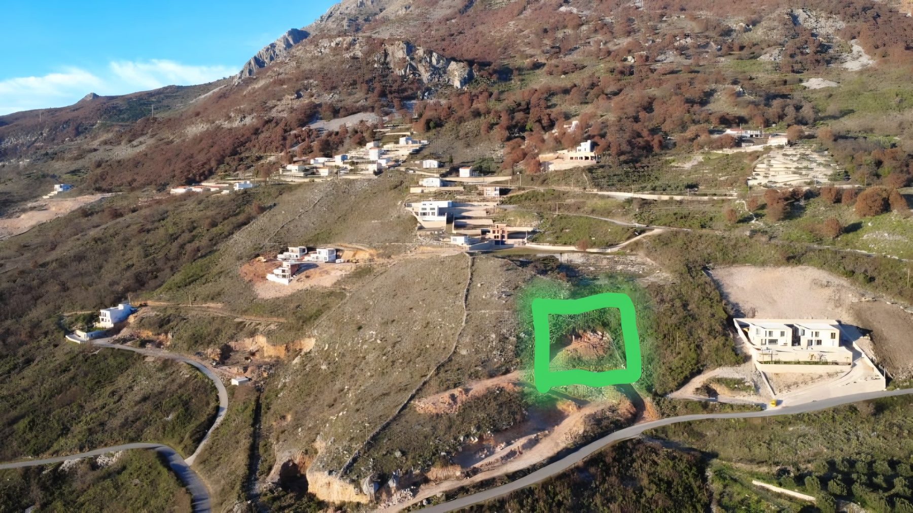 Grundstück 1.000 m² für eine Villa mit Aussicht – Brkanovići